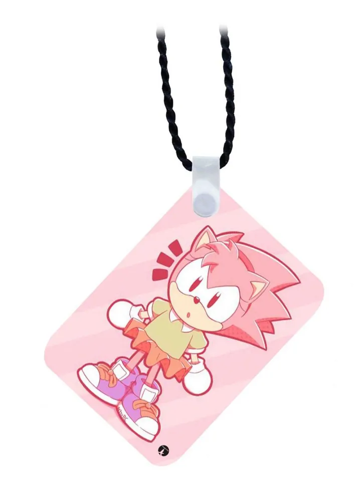 Wooden Sonic Pendant Necklace