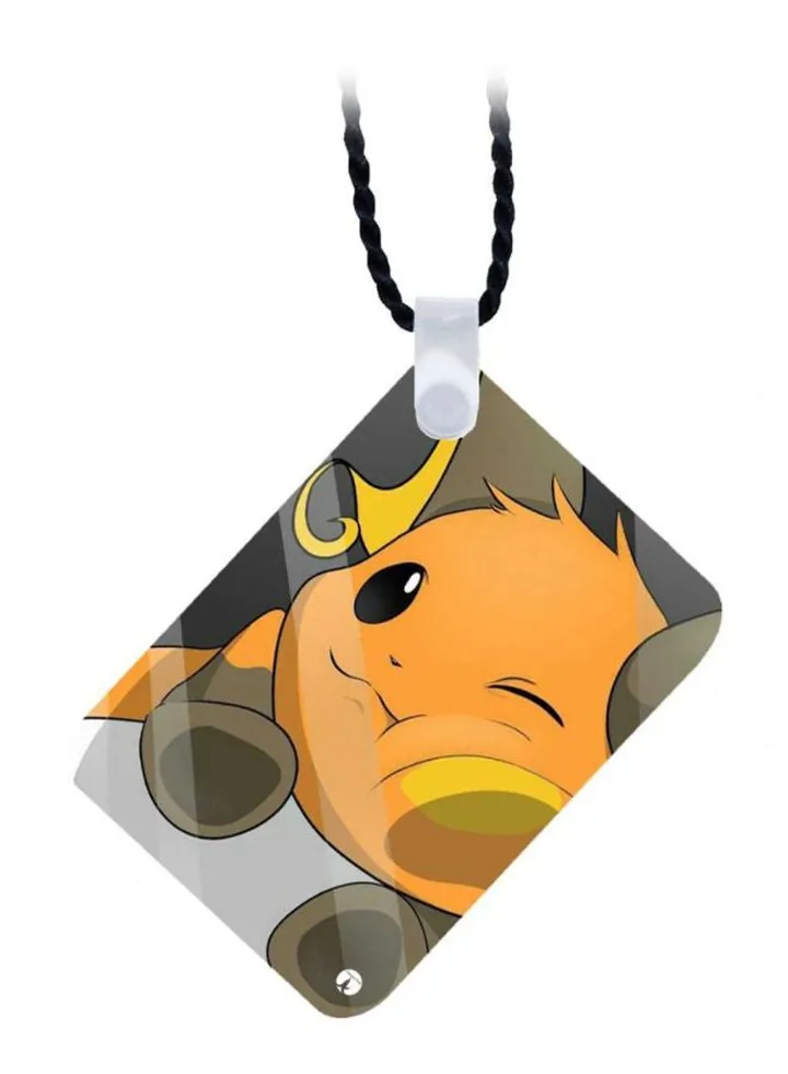 Wooden Pokemon Pendant Necklace