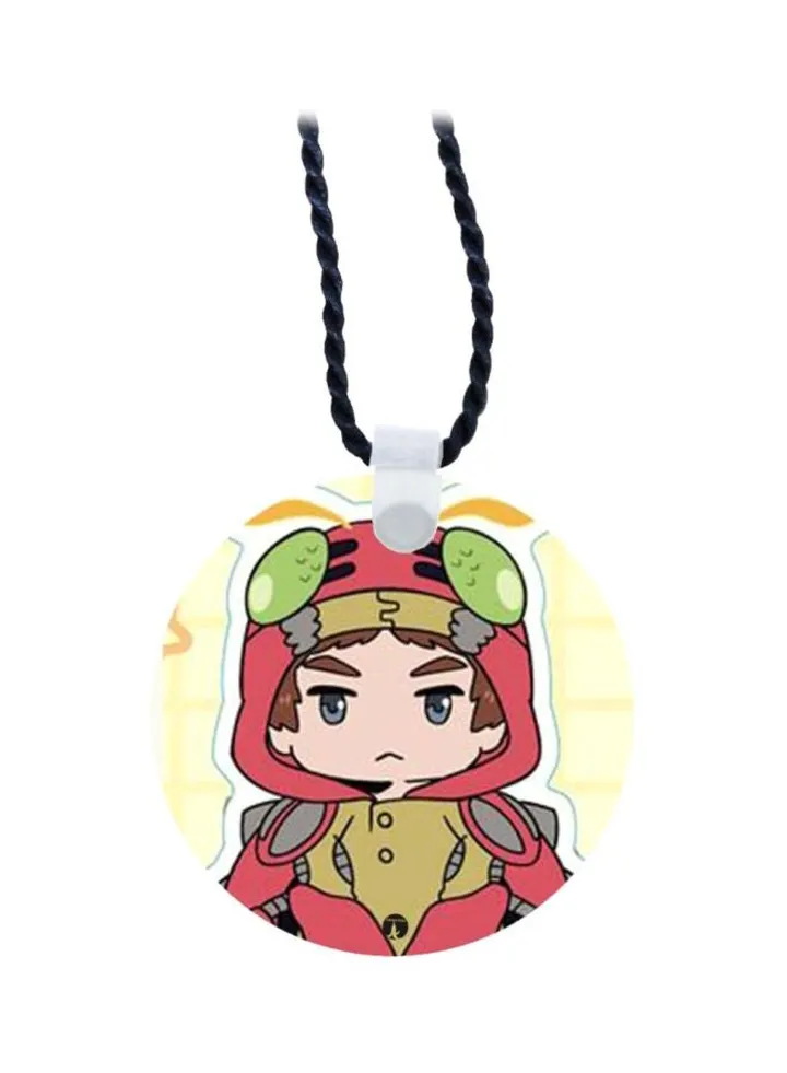 Wooden Anime Digimon Pendant