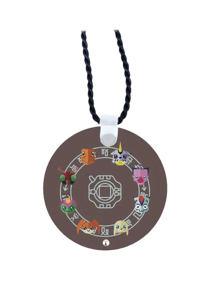 Wooden Anime Digimon Pendant