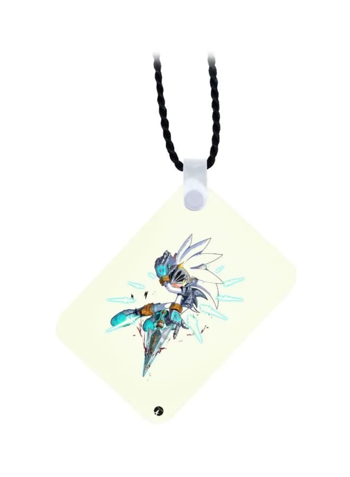 Wooden Sonic Pendant Necklace