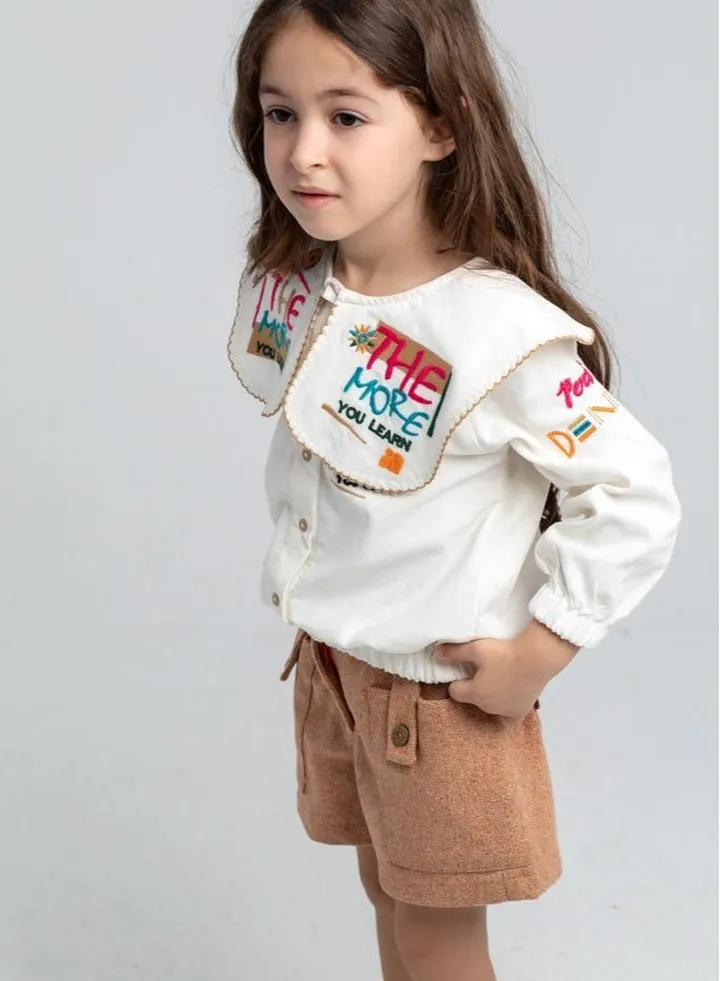 Girls Embroidered Top
