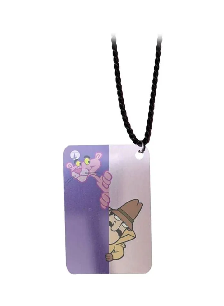 Pink Panther Metal Pendant