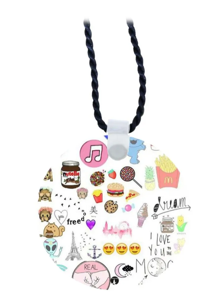 Wooden Random Stuff Pendant Necklace