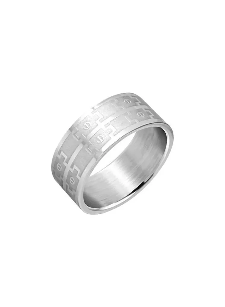 Unisex fashion stainless steel ring in modern design