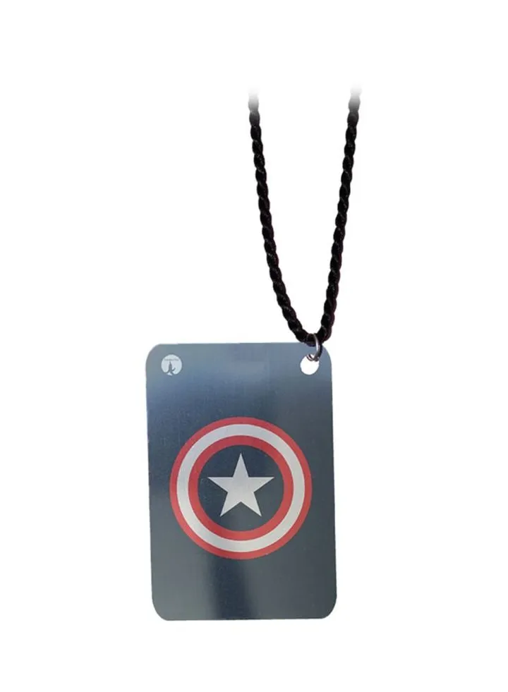 Captain America Metal Pendant Necklace