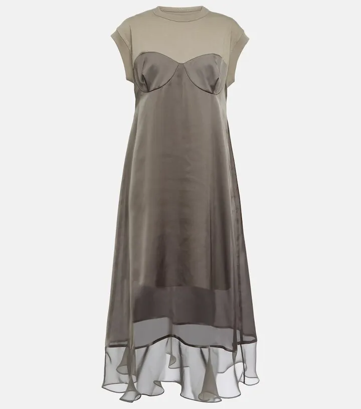 Jersey midi dress