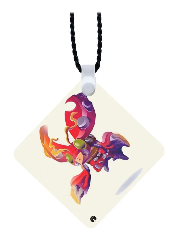 Wooden Anime Digimon Pendant Necklace