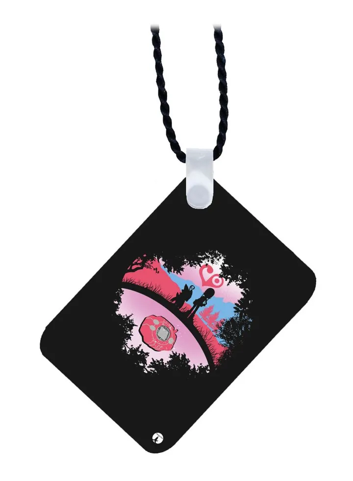 Wooden Anime Digimon Pendant Necklace