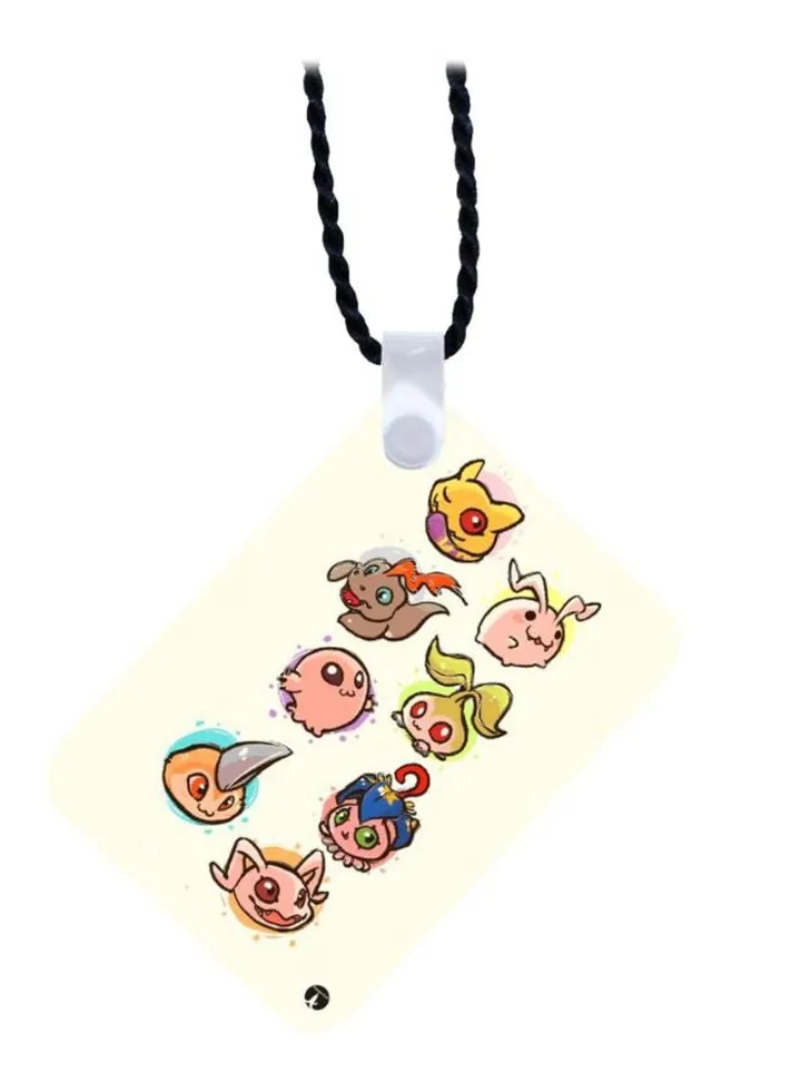 Wooden Anime Digimon Pendant Necklace