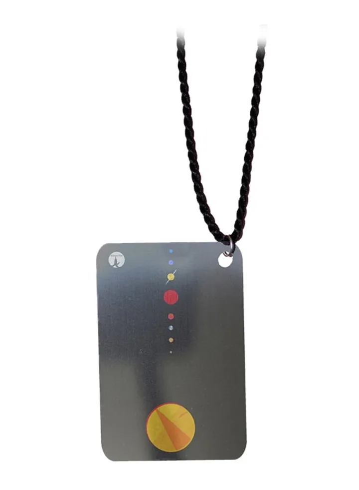 Space Metal Pendant Necklace