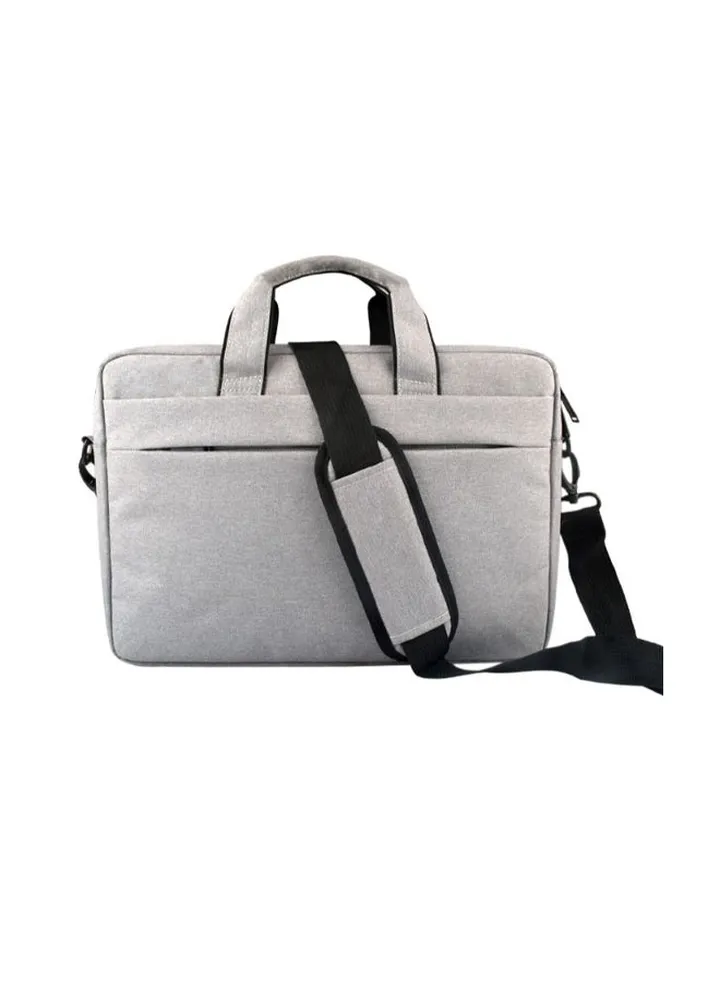 Wear-Resistant Laptop Bag With Shoulder Strap Grey