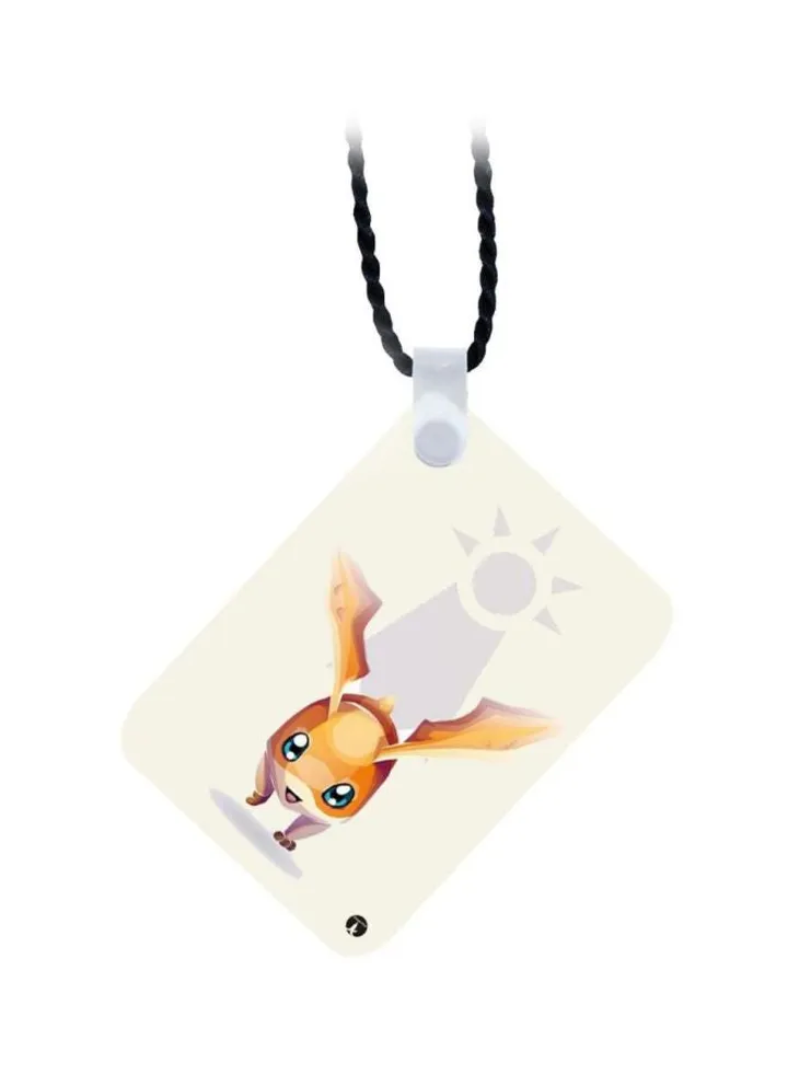 Wooden Anime Digimon Pendant Necklace
