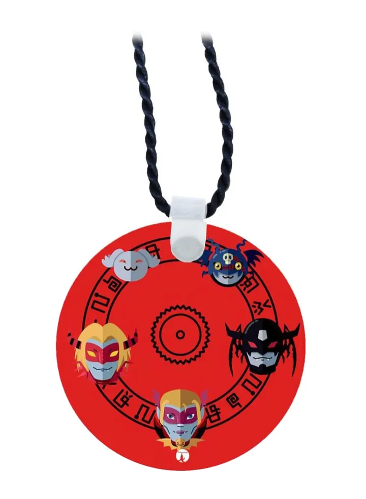 Wooden Anime Digimon Necklace Pendant
