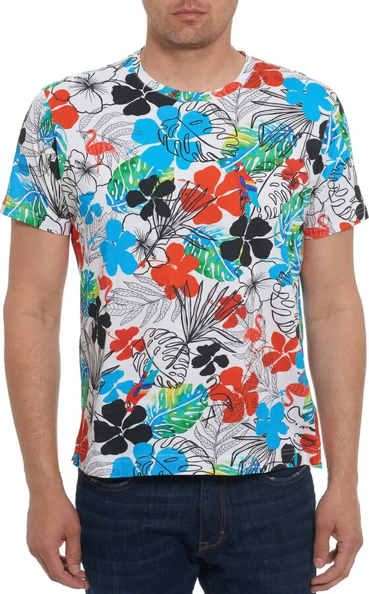 Donella Floral Print Cotton T-Shirt