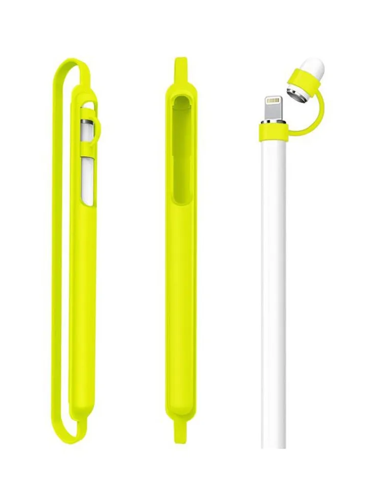 Protective Cap Holder Sleeve Cover For Apple Pencil Yellow