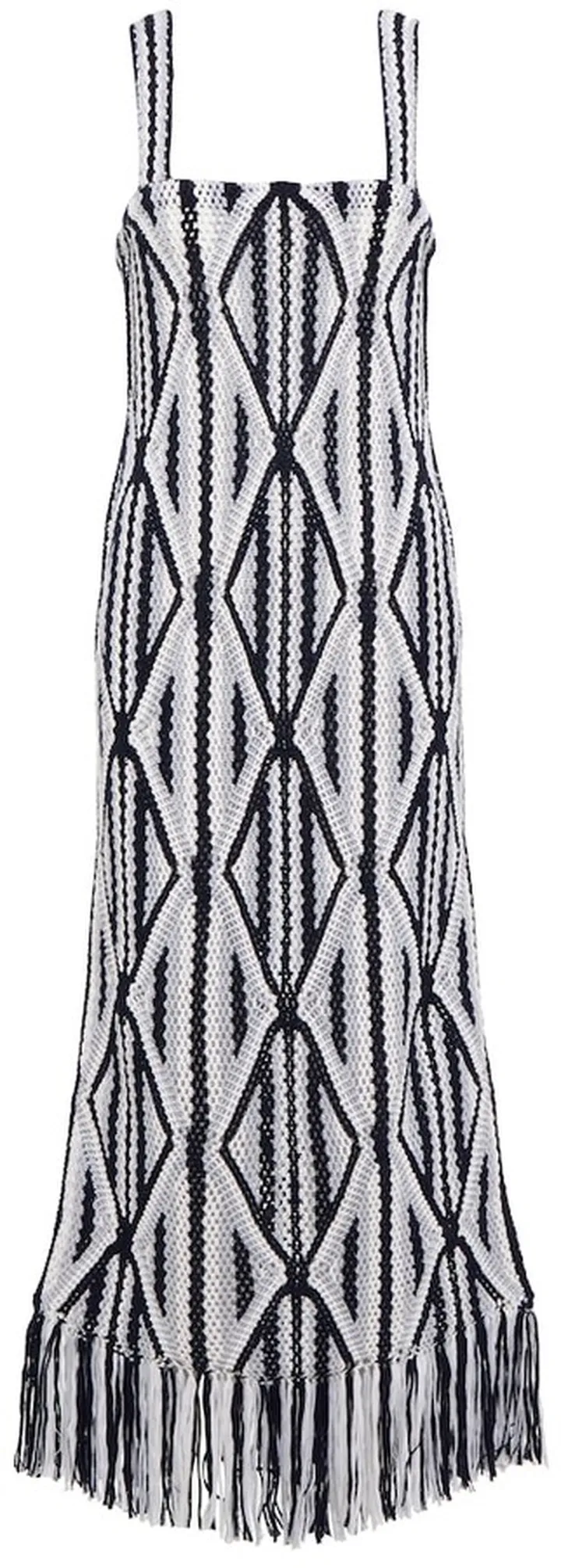 Daria macrame wool maxi dress