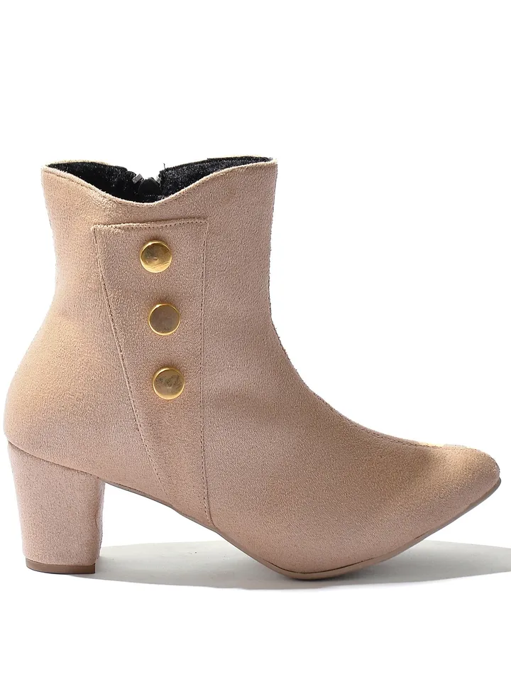 Ankle Boot Suede Capsule-Beige