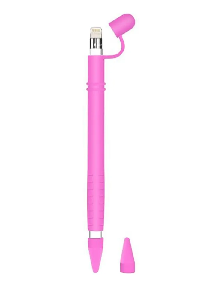 Sleeve Case Cover With Charging Cap Holder For Apple Pencil Pink
