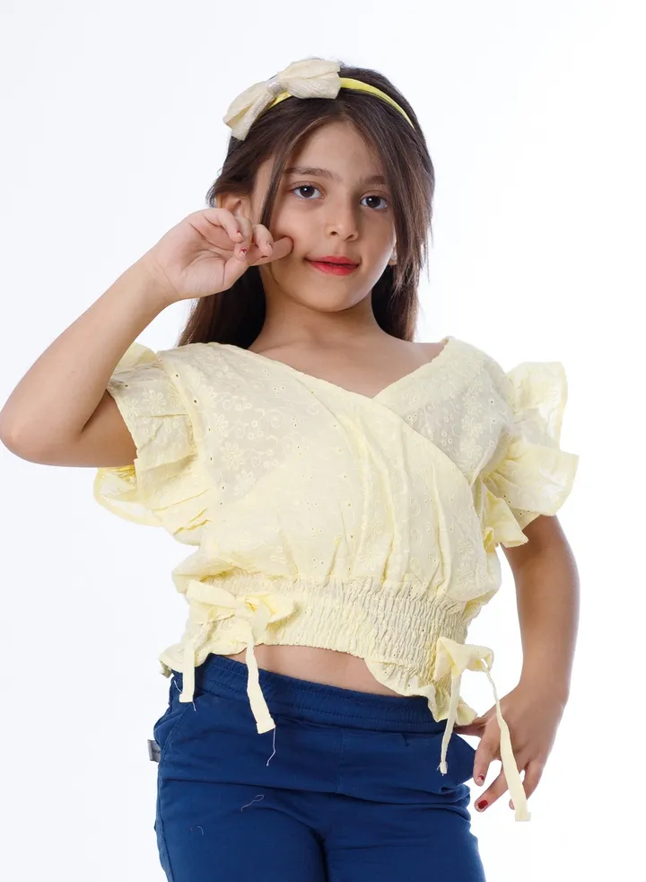 Girls Off Scholder blouse