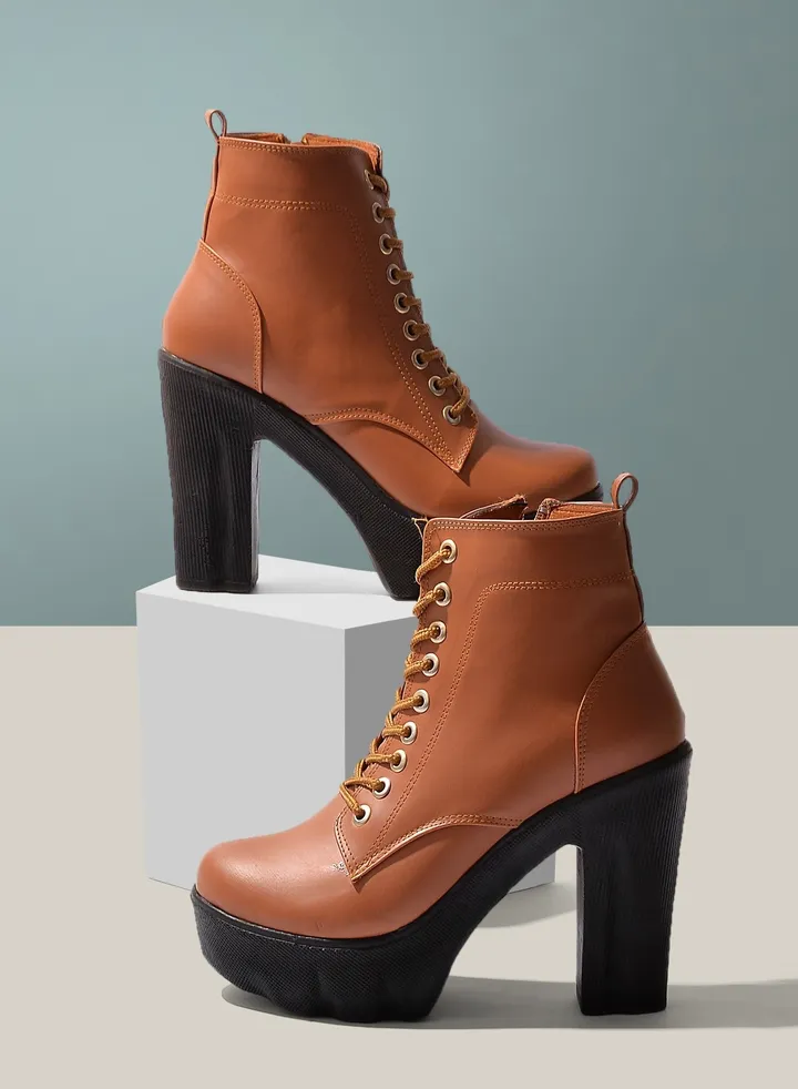 Ankle Boot Leather Heel 7cm-Havan