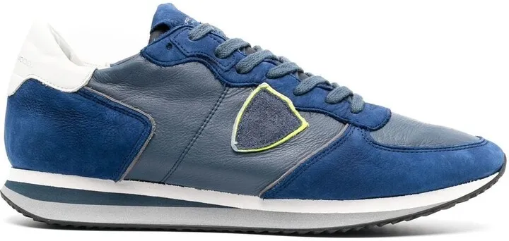 Panelled Low-Top Suede Sneakers