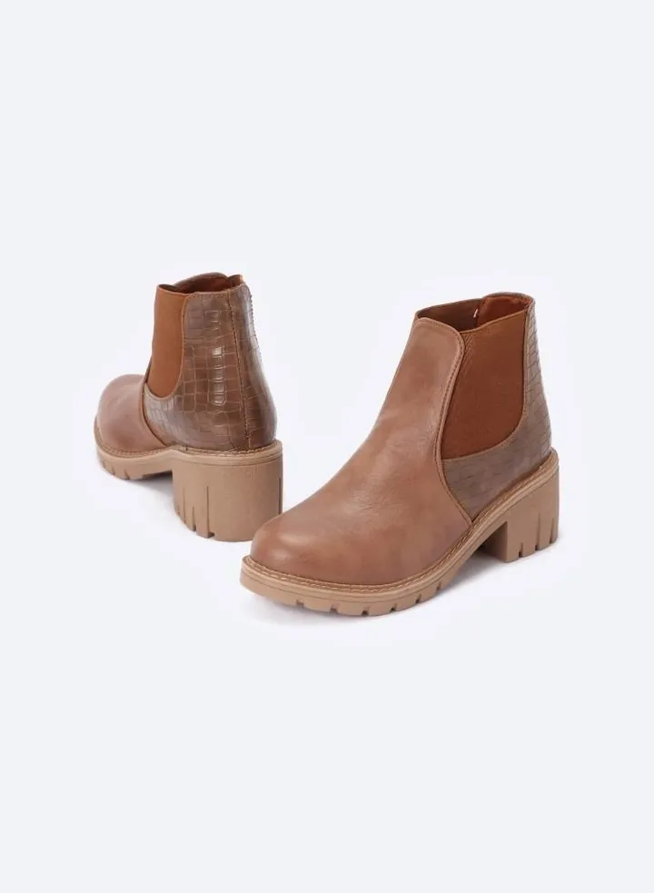 Ankle Boots Double-Stretched Suede