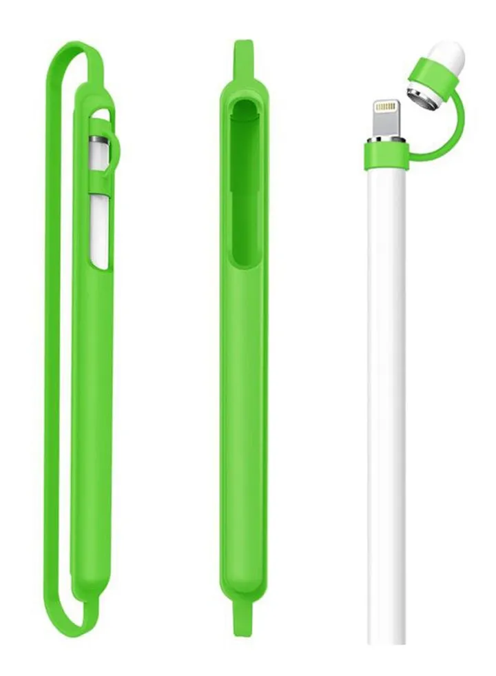 Protective Cap Holder Sleeve Cover For Apple Pencil Green