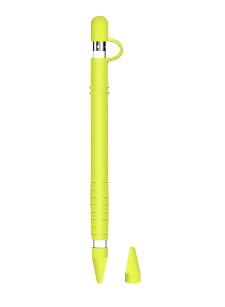Sleeve Case Cover With Charging Cap Holder For Apple Pencil Yellow