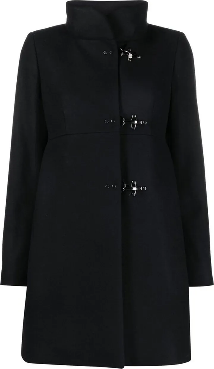 Black Soft Wool-blend Coat