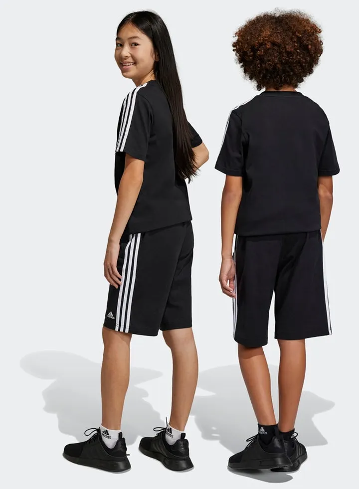Essentials 3-Stripes Knit Shorts