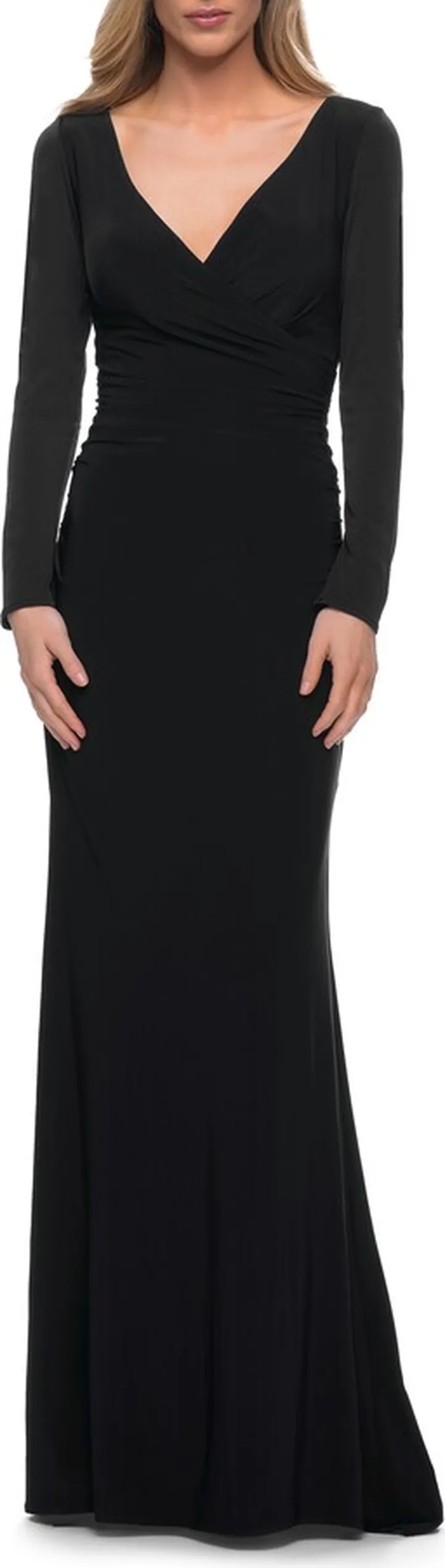 Long Sleeve Jersey Evening Dress