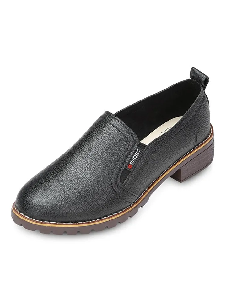 Casual Slip-On Loafer Shoe Black