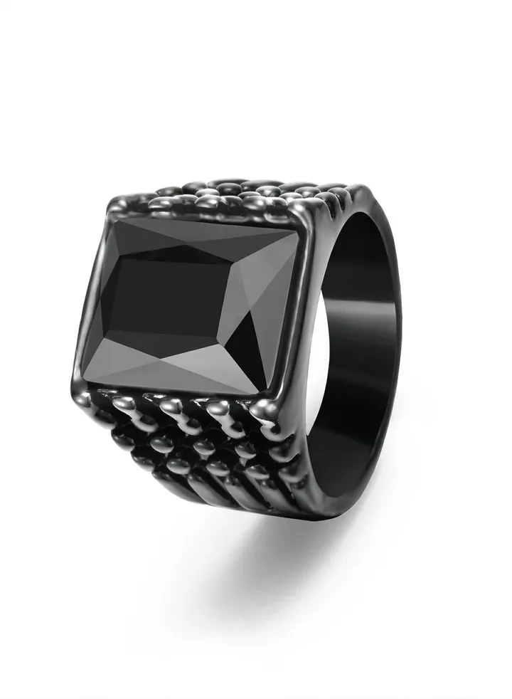 Men's stainless steel ring
