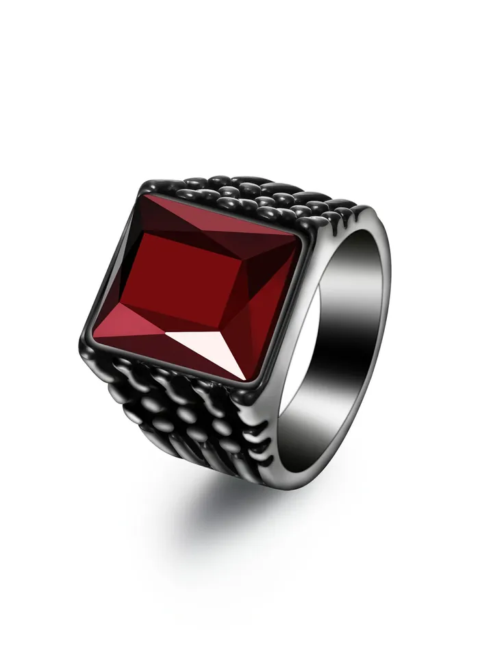 Men's stainless steel ring