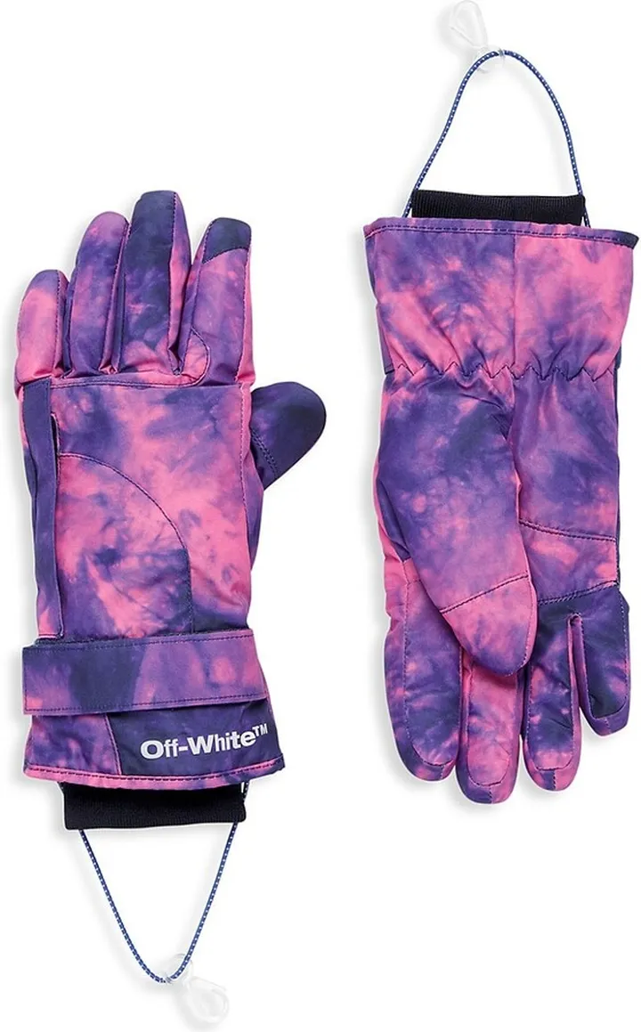 Tie-Dye Org Seams Ski Gloves