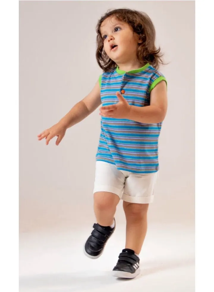 baby set t-shirt short poplin cotton