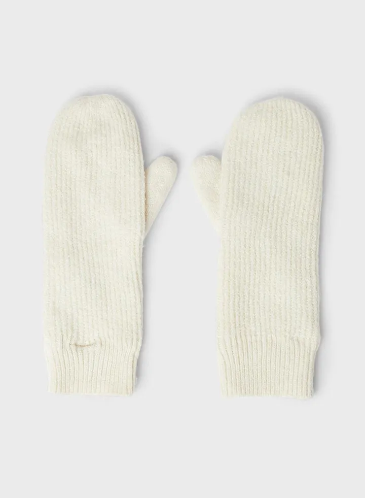 Ribbed Knit Mittens