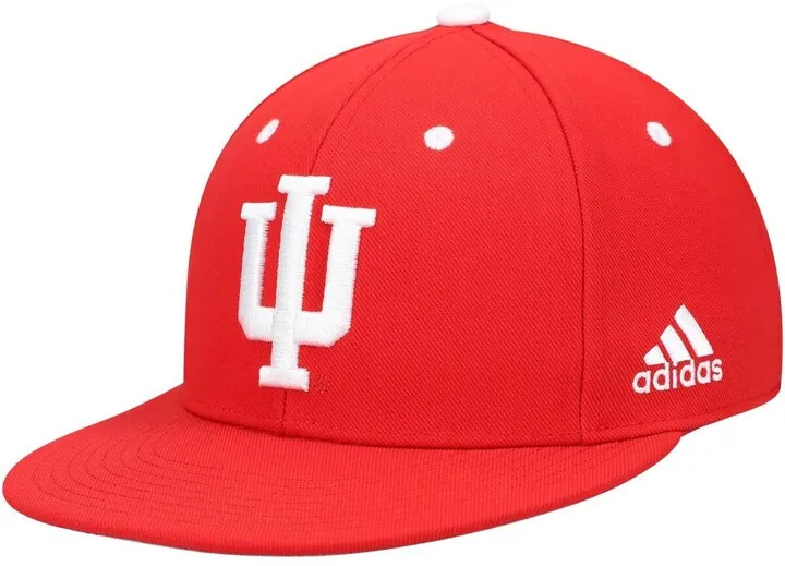 Men's adidas Indiana Hoosiers Crimson On-Field Baseball Fitted Hat