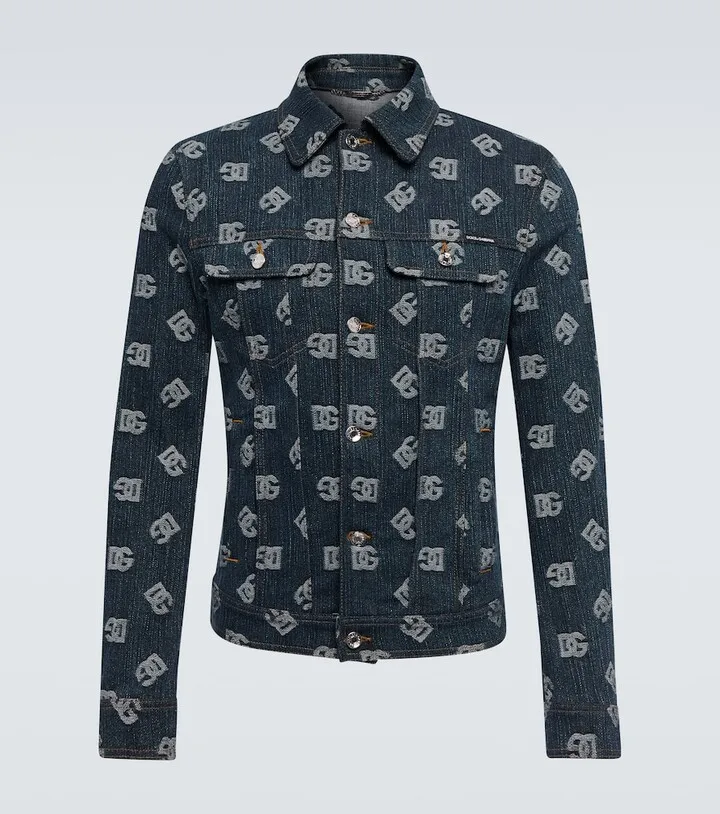 DG jacquard denim jacket