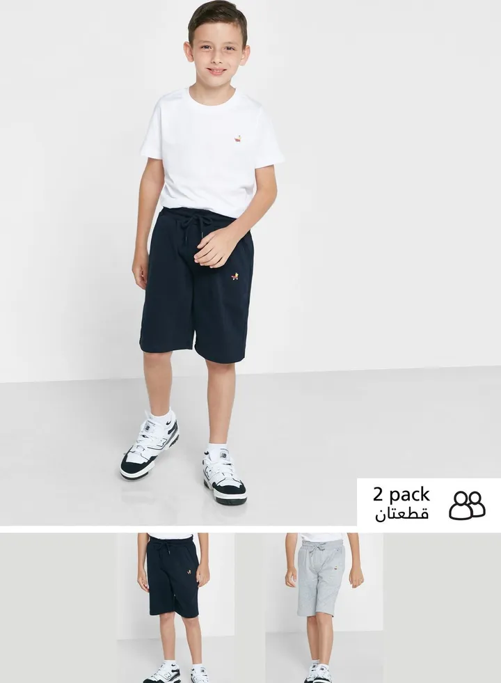 Youth Pack Of 2 Essential Shorts