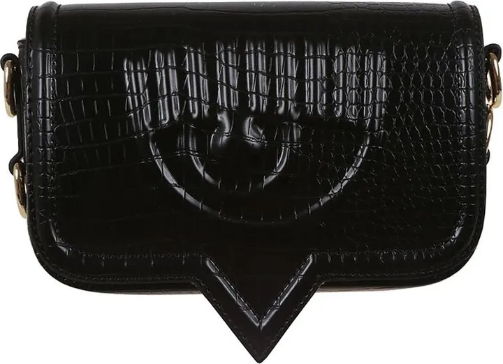 Chiara Ferragni Logo Embossed Shoulder Bag