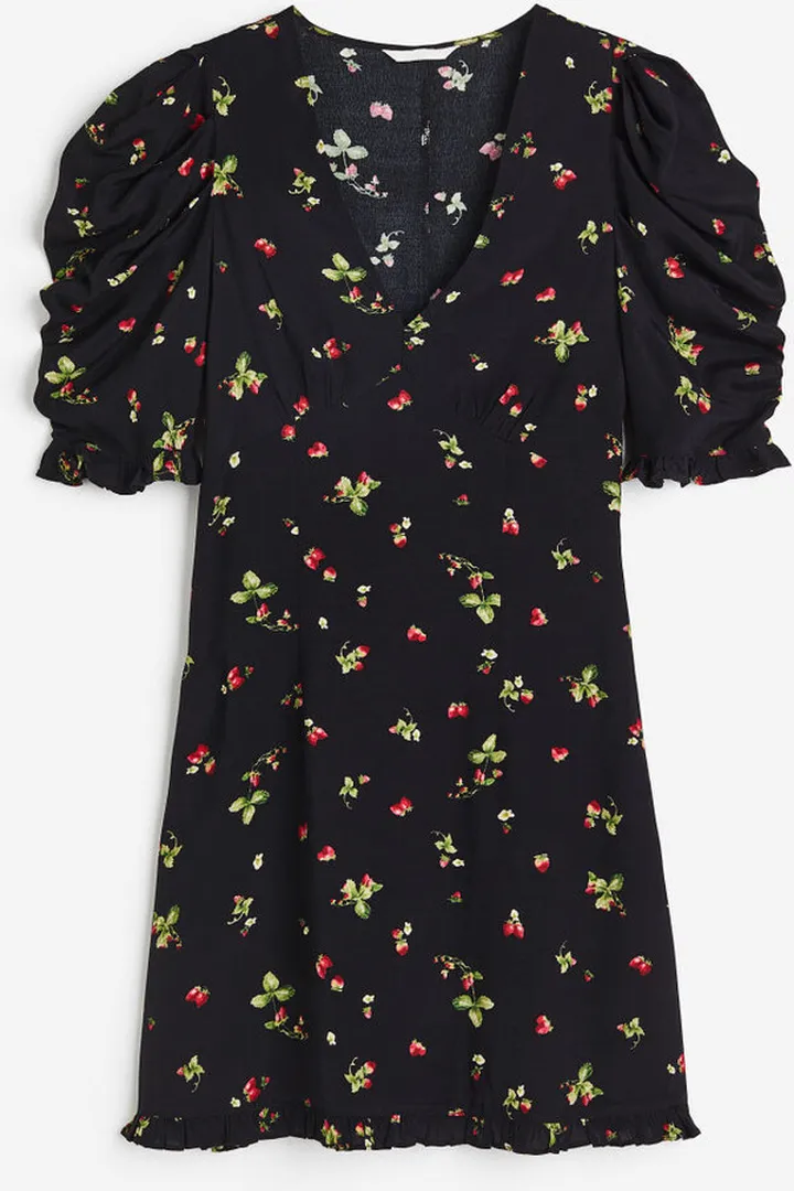 Ruffle-trimmed Dress