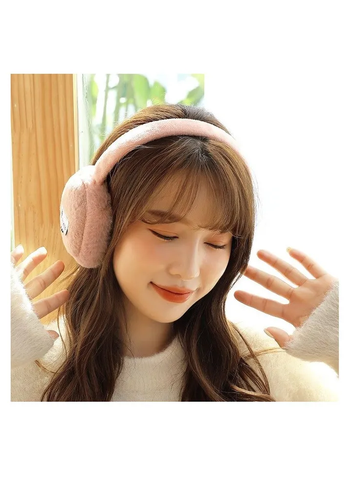 Japanese new style women's windproof, warm, fashionable and cute earmuffs