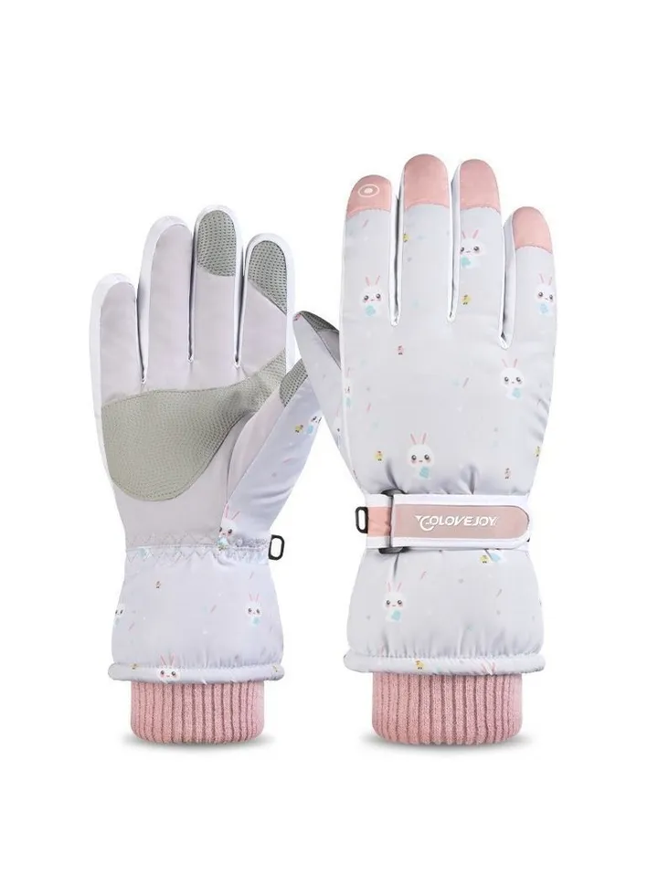 Women's Warm Plush Windproof And Cold Proof Lovely Gloves