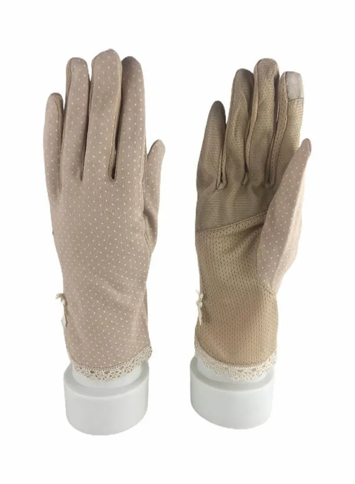 Fashion Accessories Gloves Beige