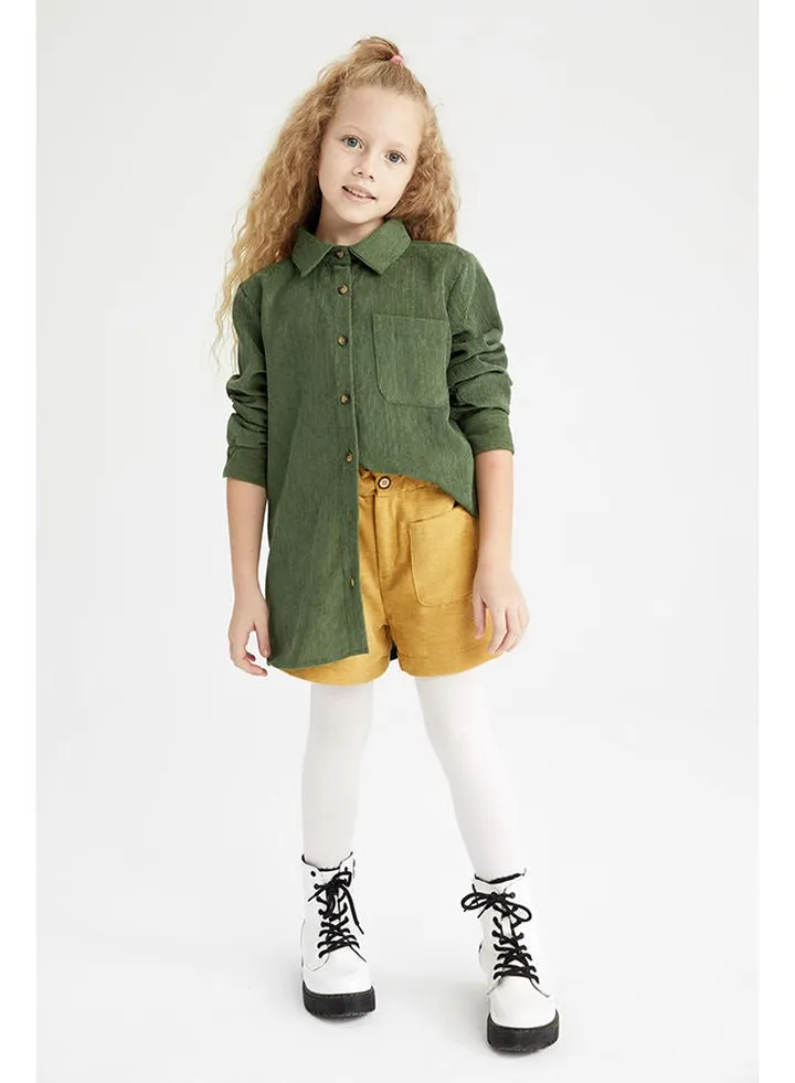 Girl Green Long Sleeve Shirt