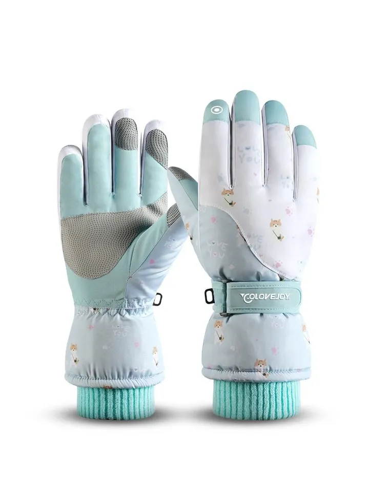Women's Warm Plush Windproof And Cold Proof Lovely Gloves
