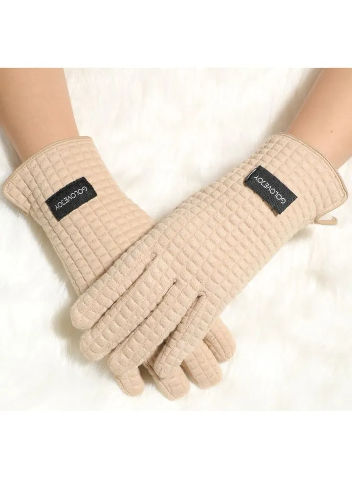 Women's Warm Plush Windproof And Cold Proof Lovely Gloves