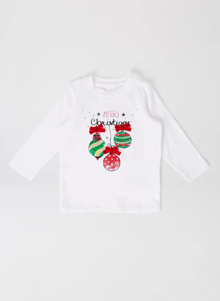Teen Knitted T-Shirt Bright White